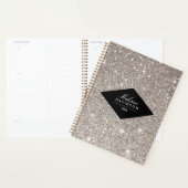 Silver Glitter en Glamour Afspraakboek Planner (Display)