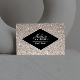 Silver Glitter en Glamour Beauty Visitekaartje