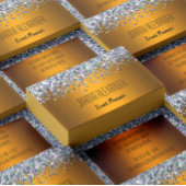 Silver Glitter en Gold Visitekaartje