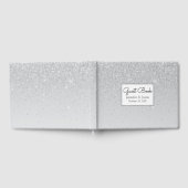 Silver Glitter en Shine Wedding Gastenboek (Volledig)