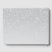 Silver Glitter en Shine Wedding Gastenboek (Achterkant)