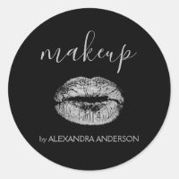 Silver Glitter en Sparkle Lipstick Make-up