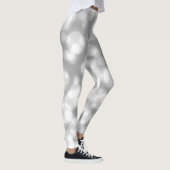 Silver Glitter Faux Folie Bokeh Leggings (Rechts)