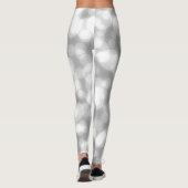 Silver Glitter Faux Folie Bokeh Leggings (Achterkant)