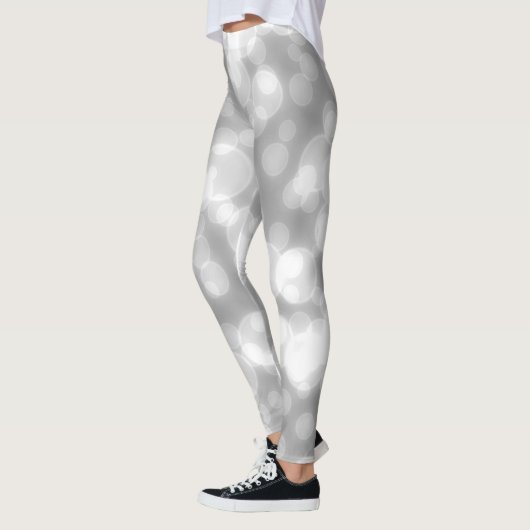 Silver Glitter Faux Folie Bokeh Leggings (Links)