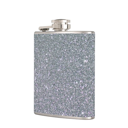 Silver Glitter Faux-folie Heupfles (Links)