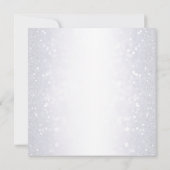 Silver Glitter Feestelijke Winter Familie Feestdagenkaart (Achterkant)