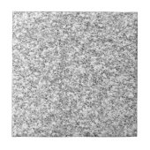 Silver Glitter Gedrukt Tegeltje (Voorkant)