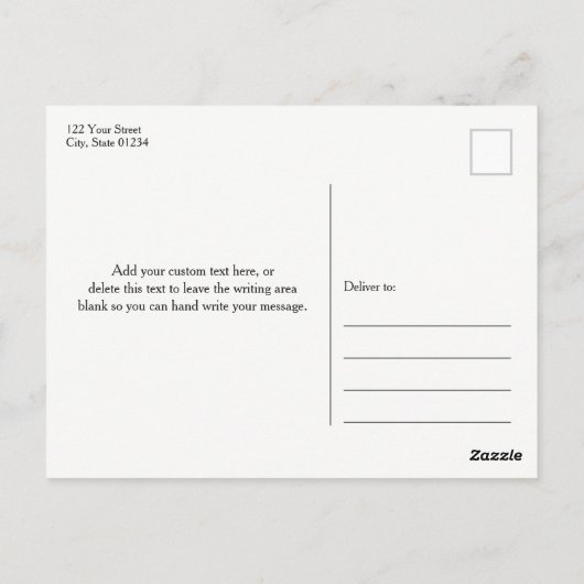 Silver Glitter Gepersonaliseerd Dank u Briefkaart (Achterkant)