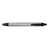Silver Glitter Gepersonaliseerde bruidsmeisje Blauwe Inkt Pen (Achterkant)