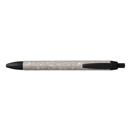 Silver Glitter gepersonaliseerde pen (Achterkant)