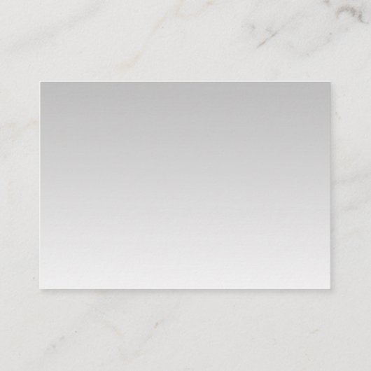 Silver Glitter Glam Behuizing Kaart (Achterkant)