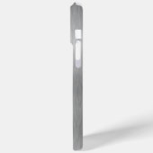 Silver Glitter Glam Bling Personalized Metallic Case-Mate iPhone Case (Achterkant / Links)