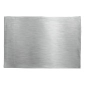 Silver Glitter Glam Bling Personalized Metallic Kussensloop (Achterkant)