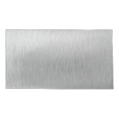 Silver Glitter Glam Bling Personalized Metallic Kussensloop (Achterkant)