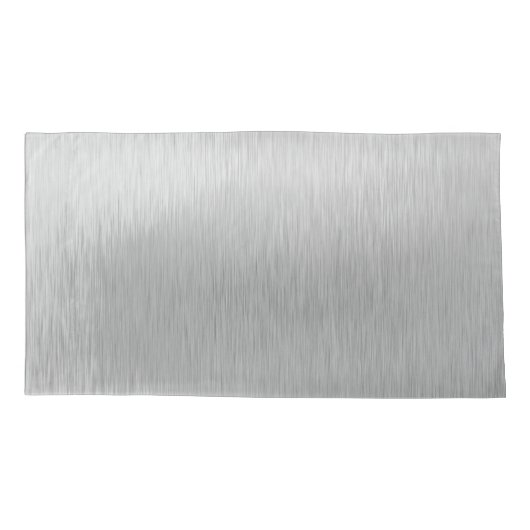 Silver Glitter Glam Bling Personalized Metallic Kussensloop (Achterkant)