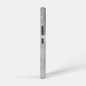 Silver Glitter Glam Bling Personalized Metallic Samsung Galaxy Hoesje (Rechterkant)