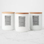 Silver Glitter Glam Grey Product Packaging Labels Voedselcontainer Etiket (Flessen)
