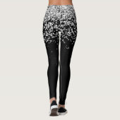 Silver Glitter Glam Leggings (Achterkant)