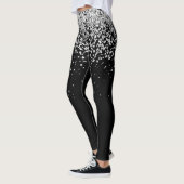 Silver Glitter Glam Leggings (Links)
