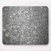 Silver Glitter Glamor Muismat (Voorkant)