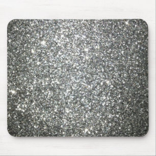 Silver Glitter Glamor Muismat