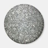 Silver Glitter Glamour Magneet (Voorkant)