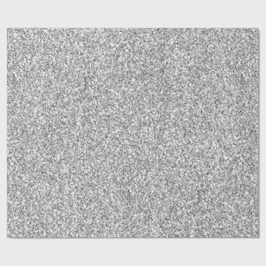 Silver Glitter Glitz         Cadeaupapier (Vlak)