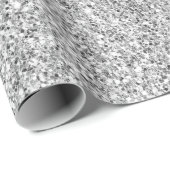 Silver Glitter Glitz         Cadeaupapier (Rol Hoek)