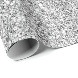 Silver Glitter Glitz         Cadeaupapier