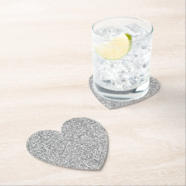 Silver Glitter Glitz         Kartonnen Onderzetters