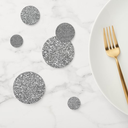Silver Glitter Glitzy Sparkle Glam Verjaardagsfees Confetti (Groep)