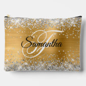 Silver Glitter Gold Foil Fancy Monogram Etui (Voorkant)