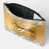 Silver Glitter Gold Foil Fancy Monogram Etui (Open)