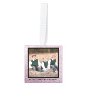 Silver Glitter Grandouders 4 Kerstmis Decoratie (Voorkant)