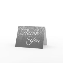 Silver Glitter Gray Ombre