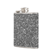 Silver Glitter Heupfles (Links)