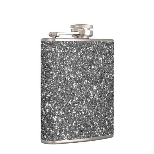 Silver Glitter Heupfles (Rechts)