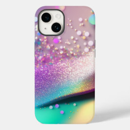 Silver Glitter Holografische iPhone Mate Stoer Hoe Case-Mate iPhone 14 Hoesje