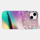 Silver Glitter Holografische iPhone Mate Stoer Hoe Case-Mate iPhone Case (Achterkant (horizontaal))