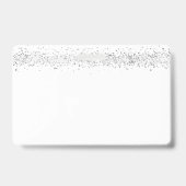Silver Glitter Homeschool Docent ID Badge (Achterkant)