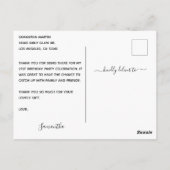 Silver Glitter Hot Pink Folie Baby shower Hartelij Briefkaart (Achterkant)