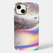 Silver Glitter iPhone/iPad Mate Stoer Hoesje (Achterkant)