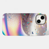 Silver Glitter iPhone/iPad Mate Stoer Hoesje (Achterkant (horizontaal))