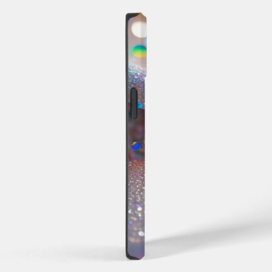 Silver Glitter iPhone/iPad Mate Stoer Hoesje (Achterkant / Rechts)