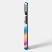 Silver Glitter iPhone/iPad Mate Stoer Hoesje (Achterkant / Links)