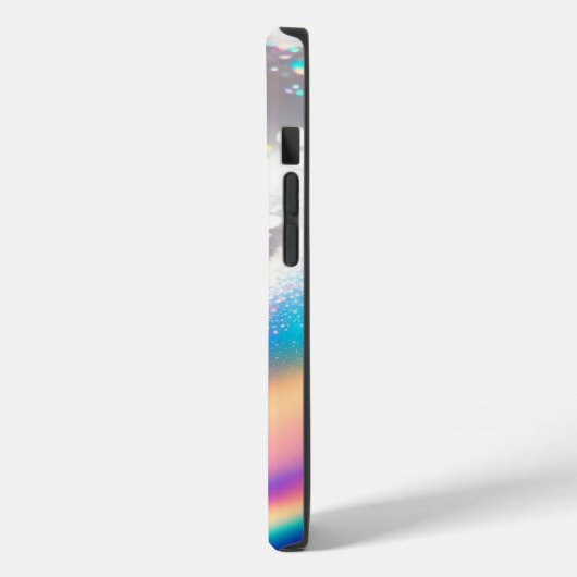 Silver Glitter iPhone/iPad Mate Stoer Hoesje (Achterkant / Links)