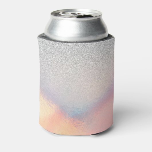 Silver Glitter Iridescent Holographic Gradient Blikjeskoeler (Blikje Achterkant)