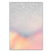 Silver Glitter Iridescent Holographic Gradient Kaart (Achterkant)