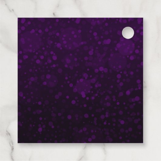 Silver Glitter-kerstabel en -lint Bedankjes Labels (Achterkant)